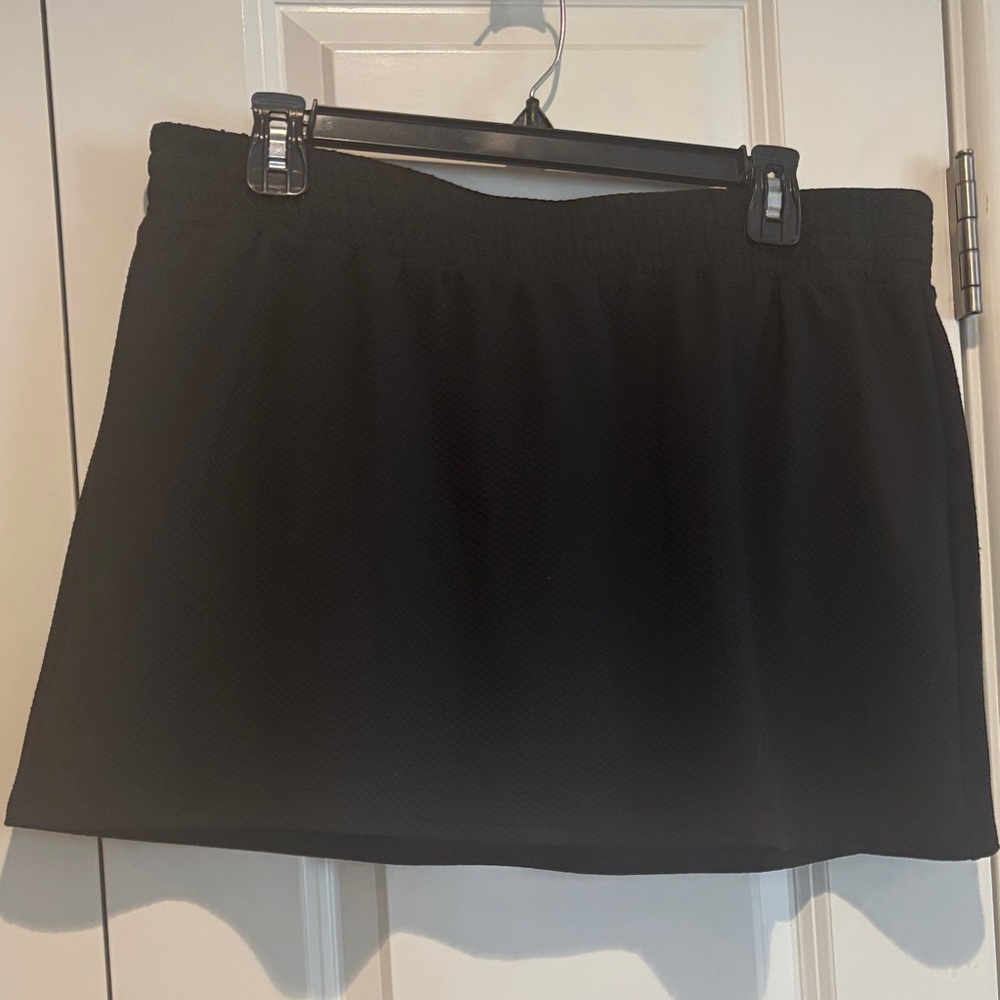 Women's Black Stretch A-Line Skirt